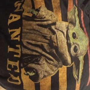 Stars wars 3xl men's wanted baby Yoda tshirt